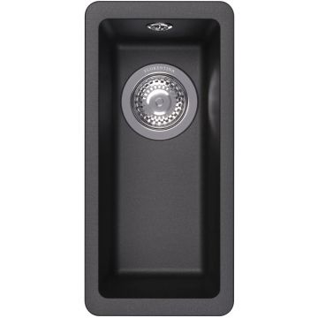 Чаша для мойки прямоугольная Флорентина (Florentina) Вега 160 Антрацит (22.300.00160.302)