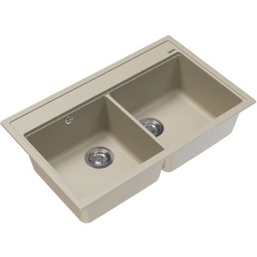 Мойка кухонная прямоугольная Флорентина (Florentina) Липси 820 Шампань (20.370.E0820.202)
