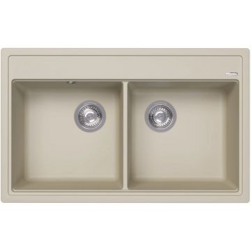 Мойка кухонная прямоугольная Флорентина (Florentina) Липси 820 Шампань (20.370.E0820.202)
