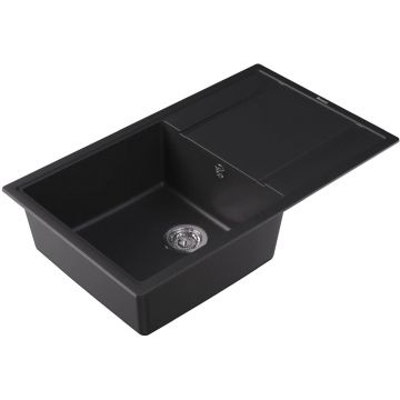 Мойка кухонная прямоугольная Флорентина (Florentina) Липси 860 Антрацит (20.130.D0860.302)