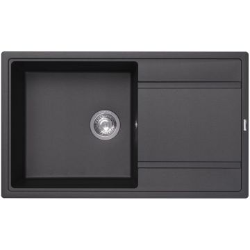Мойка кухонная прямоугольная Флорентина (Florentina) Липси 860 Антрацит (20.130.D0860.302)