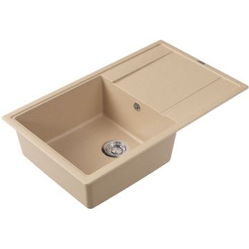 Мойка кухонная прямоугольная Флорентина (Florentina) Липси 860 Бежевая (20.130.D0860.104)