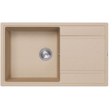 Мойка кухонная прямоугольная Флорентина (Florentina) Липси 860 Бежевая (20.130.D0860.104)