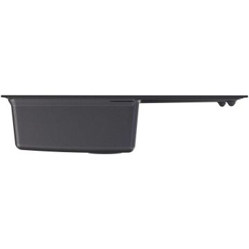 Мойка кухонная прямоугольная Флорентина (Florentina) Липси 860 Черная (20.130.D0860.102)