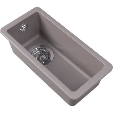 Чаша для мойки прямоугольная Флорентина (Florentina) Вега 160 Грей (22.300.00160.305)