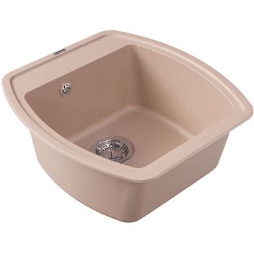 Мойка кухонная прямоугольная Флорентина (Florentina) Нире 480 Песочная (20.190.B0480.107)