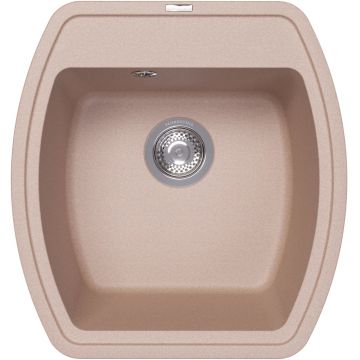 Мойка кухонная прямоугольная Флорентина (Florentina) Нире 480 Песочная (20.190.B0480.107)