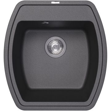 Мойка кухонная прямоугольная Флорентина (Florentina) Нире 480 Черная (20.190.B0480.102)