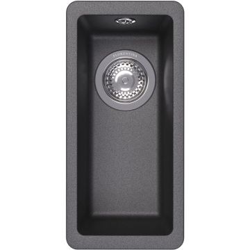 Чаша для мойки прямоугольная Флорентина (Florentina) Вега 160 Черная (22.300.00160.102)