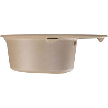Мойка кухонная округлая Флорентина (Florentina) Родос 620 Бежевая (20.245.B0620.104)
