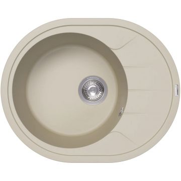Мойка кухонная округлая Флорентина (Florentina) Родос 620 Шампань (20.245.B0620.202)