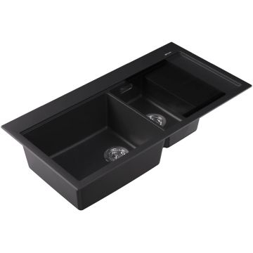 Мойка кухонная прямоугольная Флорентина (Florentina) Россана Антрацит (20.335.E1000.302)