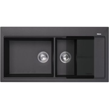 Мойка кухонная прямоугольная Флорентина (Florentina) Россана Антрацит (20.335.E1000.302)