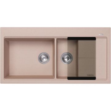 Мойка кухонная прямоугольная Флорентина (Florentina) Россана Песочная (20.335.E1000.107)