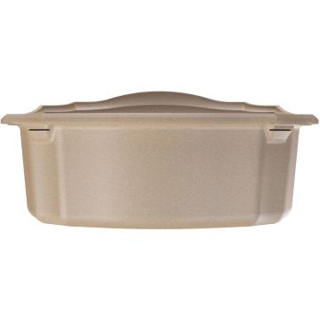 Мойка кухонная овальная Флорентина (Florentina) Эмилия 640 Бежевая (20.355.D0640.104)