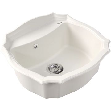 Мойка кухонная овальная Флорентина (Florentina) Эмилия 640 Жасмин (20.355.D0640.201)