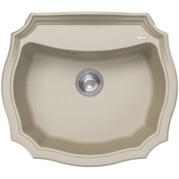 Мойка кухонная овальная Флорентина (Florentina) Эмилия 640 Шампань (20.355.D0640.202)