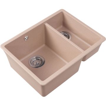 Мойка кухонная прямоугольная Флорентина (Florentina) Вега 335/160 Песочная (22.325.D0510.107)