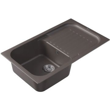 Мойка кухонная прямоугольная Флорентина (Florentina) Арона 860 Серый шелк (20.225.D0860.307)