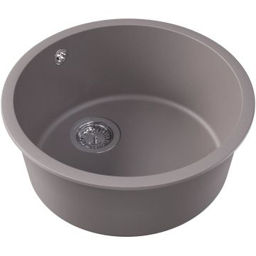 Мойка кухонная округлая Флорентина (Florentina) Вега Зеро Грей (22.425.D0440.305)