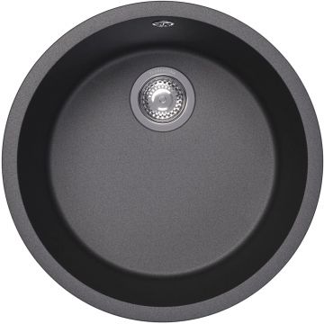Мойка кухонная округлая Флорентина (Florentina) Вега Зеро Черный (22.425.D0440.102)