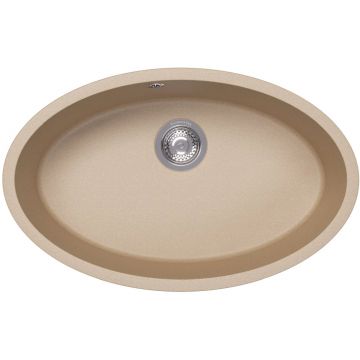 Мойка кухонная овальная Флорентина (Florentina) Вега Овал Бежевый (22.430.E0650.104)