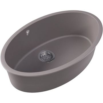 Мойка кухонная овальная Флорентина (Florentina) Вега Овал Грей (22.430.E0650.305)