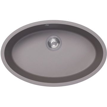 Мойка кухонная овальная Флорентина (Florentina) Вега Овал Грей (22.430.E0650.305)