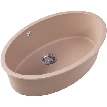 Мойка кухонная овальная Флорентина (Florentina) Вега Овал Песочный (22.430.E0650.107)