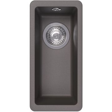 Мойка кухонная прямоугольная Флорентина (Florentina) Вега 160 Серый шелк (22.300.00160.307)