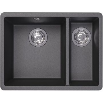 Мойка кухонная прямоугольная Флорентина (Florentina) Вега 335/160 Черный (22.325.D0510.102)