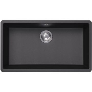 Мойка кухонная прямоугольная Флорентина (Florentina) Вега 700 Антрацит (22.435.E0700.302)