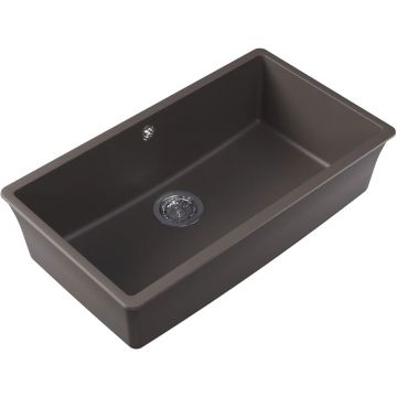 Мойка кухонная прямоугольная Флорентина (Florentina) Вега 700 Серый шелк (22.435.E0700.307)