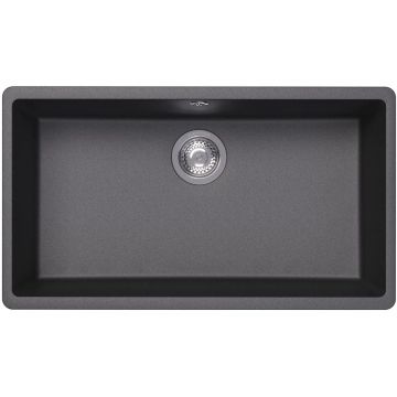Мойка кухонная прямоугольная Флорентина (Florentina) Вега 700 Черный (22.435.E0700.102)