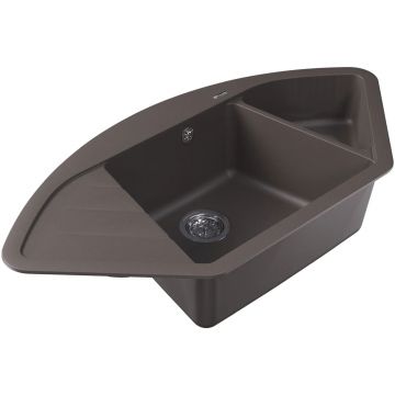 Мойка кухонная Угловая Флорентина (Florentina) Веста Серый шелк (20.285.E1005.307)
