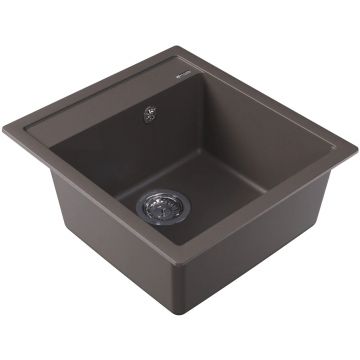 Мойка кухонная Квадратная Флорентина (Florentina) Липси 460 Серый шелк (20.280.B0460.307)