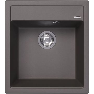 Мойка кухонная Квадратная Флорентина (Florentina) Липси 460 Серый шелк (20.280.B0460.307)