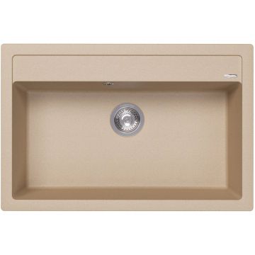 Мойка кухонная прямоугольная Флорентина (Florentina) Липси 770 Бежевый (20.440.E0770.104)