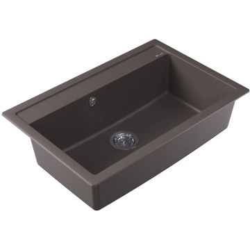 Мойка кухонная прямоугольная Флорентина (Florentina) Липси 770 Серый шелк (20.440.E0770.307)