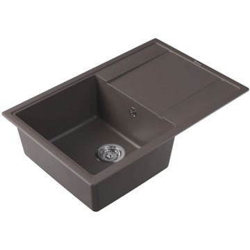 Мойка кухонная прямоугольная Флорентина (Florentina) Липси 780 Серый шелк (20.270.C0780.307)