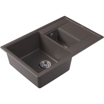 Мойка кухонная прямоугольная Флорентина (Florentina) Липси 780К Серый шелк (20.250.D0780.307)