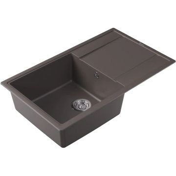 Мойка кухонная прямоугольная Флорентина (Florentina) Липси 860 Серый шелк (20.130.D0860.307)