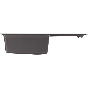 Мойка кухонная прямоугольная Флорентина (Florentina) Липси 860 Серый шелк (20.130.D0860.307)