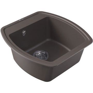 Мойка кухонная Квадратная Флорентина (Florentina) Нире 480 Серый шелк (20.190.B0480.307)