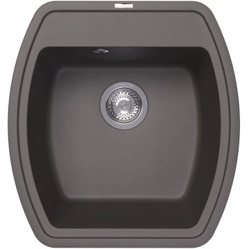 Мойка кухонная Квадратная Флорентина (Florentina) Нире 480 Серый шелк (20.190.B0480.307)