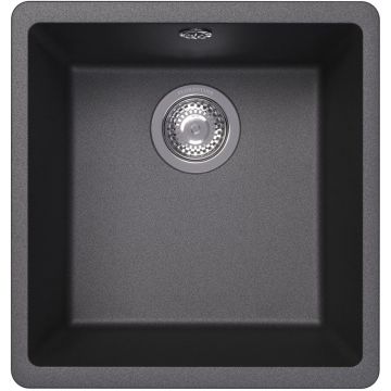 Мойка кухонная прямоугольная Флорентина (Florentina) Вега 360 Черная (22.310.B0360.102)