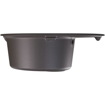 Мойка кухонная овальная Флорентина (Florentina) Родос 620 Серый шелк (20.245.B0620.307)