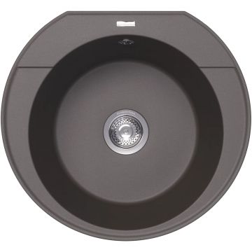 Мойка кухонная округлая Флорентина (Florentina) Эльба Серый шелк (20.145.C0555.307)