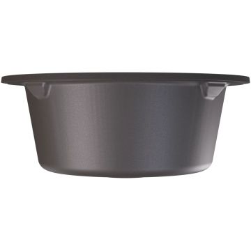 Мойка кухонная округлая Флорентина (Florentina) Эльба Серый шелк (20.145.C0555.307)