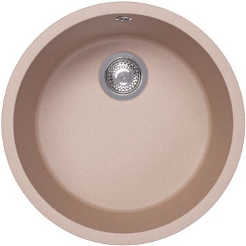 Мойка кухонная округлая Florentina (Флорентина) Вега Зеро Песочный (22.425.D0440.107)